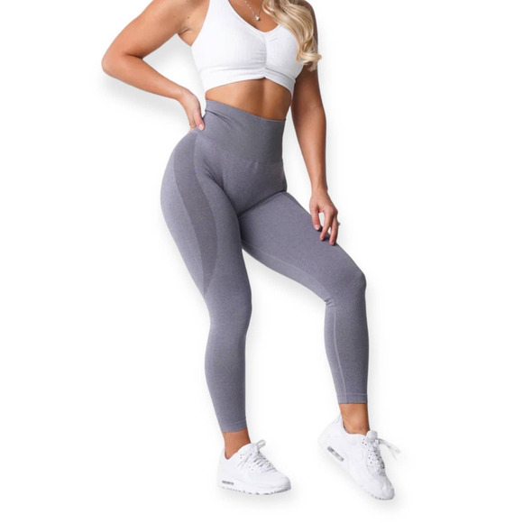 NVGTN Women Grey Contour Seamless Leggings Size Small - Picture 2 of 10